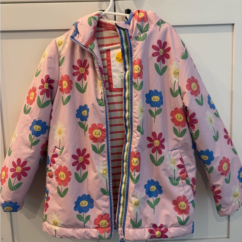 Boden girls size 6/7 floral spring jacket. Soft lined. Like new.